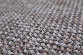 Spoltex koberce Liberec Metrážny koberec Texas 23 šedobéžový - Kruh s obšitím cm