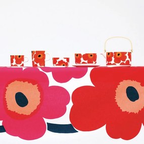 Kanvica Oiva Unikko 0,7l, červeno-biela