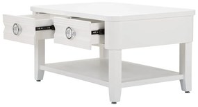 Biely konferenčný stolík z jedľového dreva 60x90 cm Shine – Mauro Ferretti