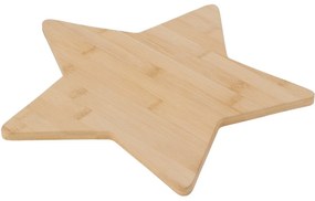 Vianočná servírovacia doštička z bambusu Hviezda