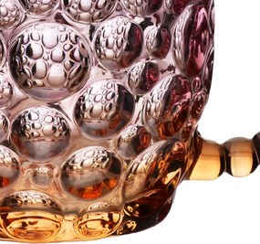 Sklenený hrnček VINI PEARL 350 ml fialový/hnedý