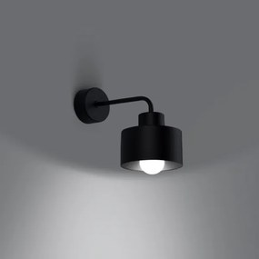 Sollux SL.1129 - Nástenná lampa SAVAR 1xE27/60W/230V čierna