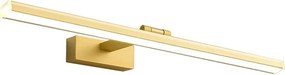 Toolight Toolight, LED kúpeľňové nástenné svietidlo nad zrkadlo 80cm 16W 4000K APP835-1W, zlatá, OSW-07013