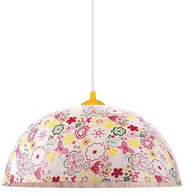 Prezent 74201 - Detský luster na lanku FLOWERS 1xE27/60W/230V