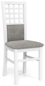 Jedálenská stolička GERARD 3 – masív, látka, viac farieb tmavý orech / béžová