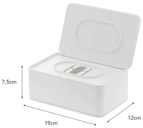 Biela škatuľka na vlhčené obrúsky YAMAZAKI Smart