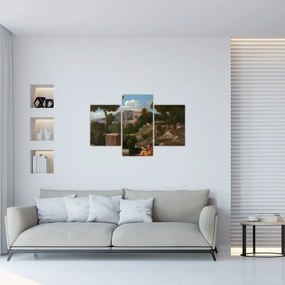 Obraz - Nicolas Poussin, Landscape with Saint John on Patmos, reprodukcia (90x60 cm)