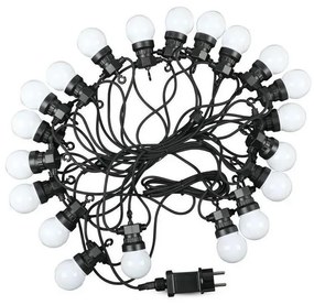 LED Vonkajšia reťaz STRING 10m 20xLED/0,5W/230V IP44 6000K