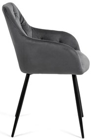Noela Zamatová jedálenská stolička SIENA sivá