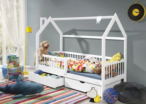 Detská Domčekové posteľ OTAKAR so zásuvkami - 200x90 cm