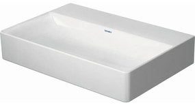 DURAVIT DuraSquare umývadlo do nábytku Compact, bez otvoru, bez prepadu, 600 x 400 mm, biela, s povrchom WonderGliss, 23566000701