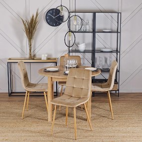 PROXIMA.store - Čalúnená jedálenská stolička FREDY FARBA: čierna, FARBA NÔH: chróm