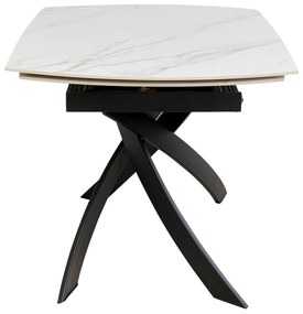 Twist Onyx rozkladací stôl sivý 120(30x30)x90 cm