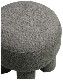 Tmavosivý ženilkový taburet Canberra – House Nordic