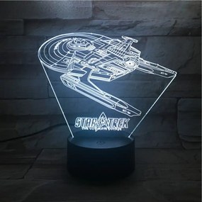 3D LED nočná lampa 3Dmix 3DL-WD - Star Trek (Wood)