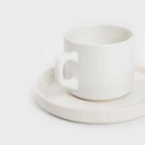 Šálka FAMELIO biela s podšálkou 725463 200 ml