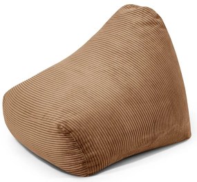 Hnedý menčestrový detský sedací vak Snug 80 – SLOWDOWN