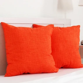 Dekoračný vankúšik BESSY 45 x 45 cm oranžová sada 2 ks