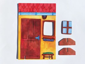 MARIONETINO – Domček s okienkom – kulisa k bábkovému divadlu