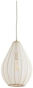 Béžové závesné svietidlo so skleneným tienidlom ø 28 cm Itela – Light &amp; Living
