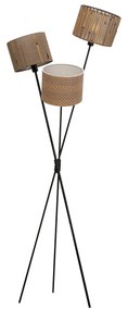 Cannes Trio stojacia lampa hnedá 145 cm