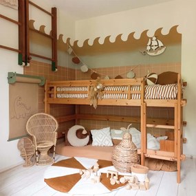 Tapeta nepravidelný kockovaný vzor škoricová 280x50cm