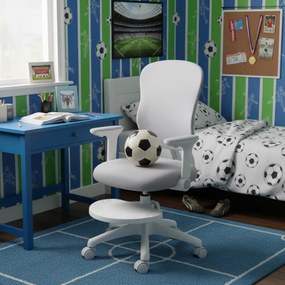 Detská rastúca stolička Neoseat MIKY — látka, sivá