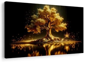 Obraz žiariaci strom života v noci