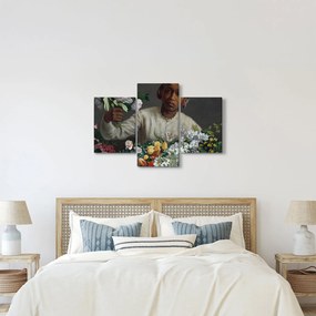 Obraz - Frédéric Bazille, Young Woman with Peonies, reprodukcia (90x60 cm)