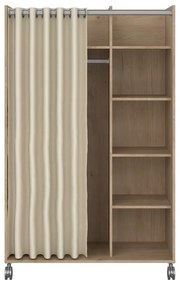 Šatníková skriňa v dekore duba v bielo-béžovej farbe 100x160 cm Kit – Tvilum