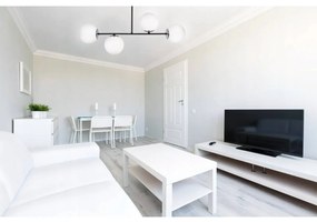 Stropné svietidlo Florence, 4x biele sklenené tienidlo, (výber zo 4 farieb uchytenia)