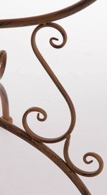 Kovový stôl GS13436802 - Hnedá antik