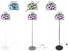 Stojacia lampa Garo, 1x textilné tienidlo so vzorom (výber z 3 farieb), (výber z 3 farieb konštrukcie), o