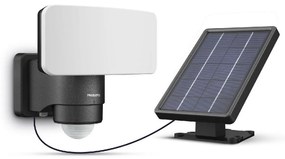 Philips Tylus UltraEfficient Security solárny LEDreflektor, senzor, čierna, 6 W, 1000/50 lm, 3000 K
