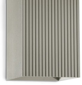 FARO 40567 - Nástenné svietidlo SOLE 2xGU10/8W/230V šedá vrúbkovaná hranatý