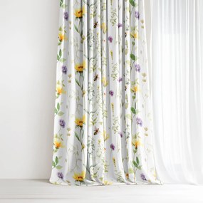 Goldea dekoračný záves - lúčny svet 140x150 cm