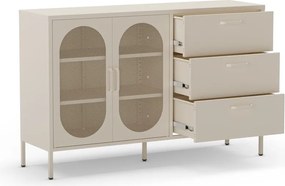 Krémová komoda 140x90 cm Diora – Marckeric