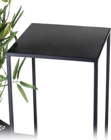 STOJAN NA KVETINÁČ ARKA 70X24X72 CM ČIERNA