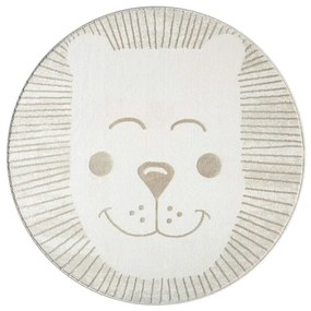 Detský koberec Mara 714 kruh, krémový / béžový