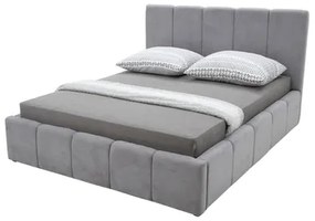 Čalúnená posteľ ASTORIA sivá 160x200 cm