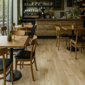 Gerflor, PVC podlaha - lino Flexar Nerok 0720 Timber Clear, na mieru, šíře 2m,4m, hnedá, bez podkladu, chodba / predsieň