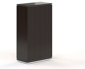 Vysoká šatníková skriňa Creator 83,2 x 44,5 x 150,7 cm, biela / wenge