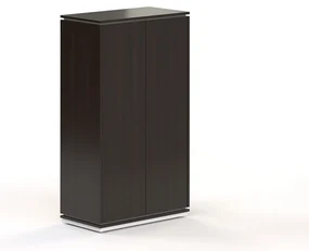 Vysoká šatníková skriňa Creator 83,2 x 44,5 x 150,7 cm, biela / wenge