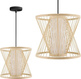 Toolight Toolight, stropné svietidlo 1xE27 APP1577-5C, prírodná hnedá-čierna, OSW-03615