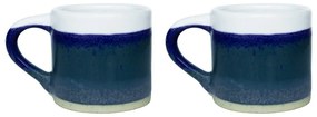 Tmavomodré hrnčeky v súprave 2 ks na espresso z kameniny 80 ml Marlow – Sass &amp; Belle