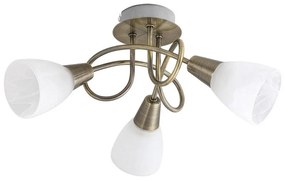 Rabalux 5533 - Prisadený luster JENNA 3xE14/40W/230V mosadz