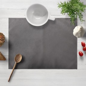 Biante Zamatové prestieranie na stôl Velvet Prémium SVP-017 Tmavo sivé 30x40 cm