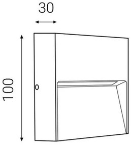 LED2 - LED Vonkajšie nástenné svietidlo STEP ON LED/3W/230V antracit  IP54