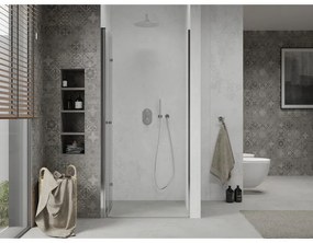 Mexen Lima, skladacie sprchové dvere do otvoru 105 x 190 cm, 6mm číre sklo, chrómový profil, 856-105-000-01-00-D