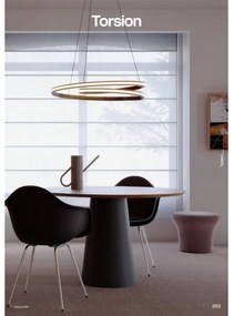 Redo 01-4364 - Stmievateľný LED luster na lanku TORSION LED/60W/230V zlatý